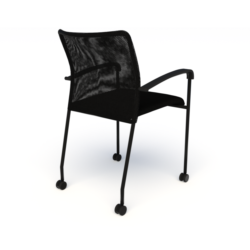 Match Chair (Mobile) in Black with Black Mesh