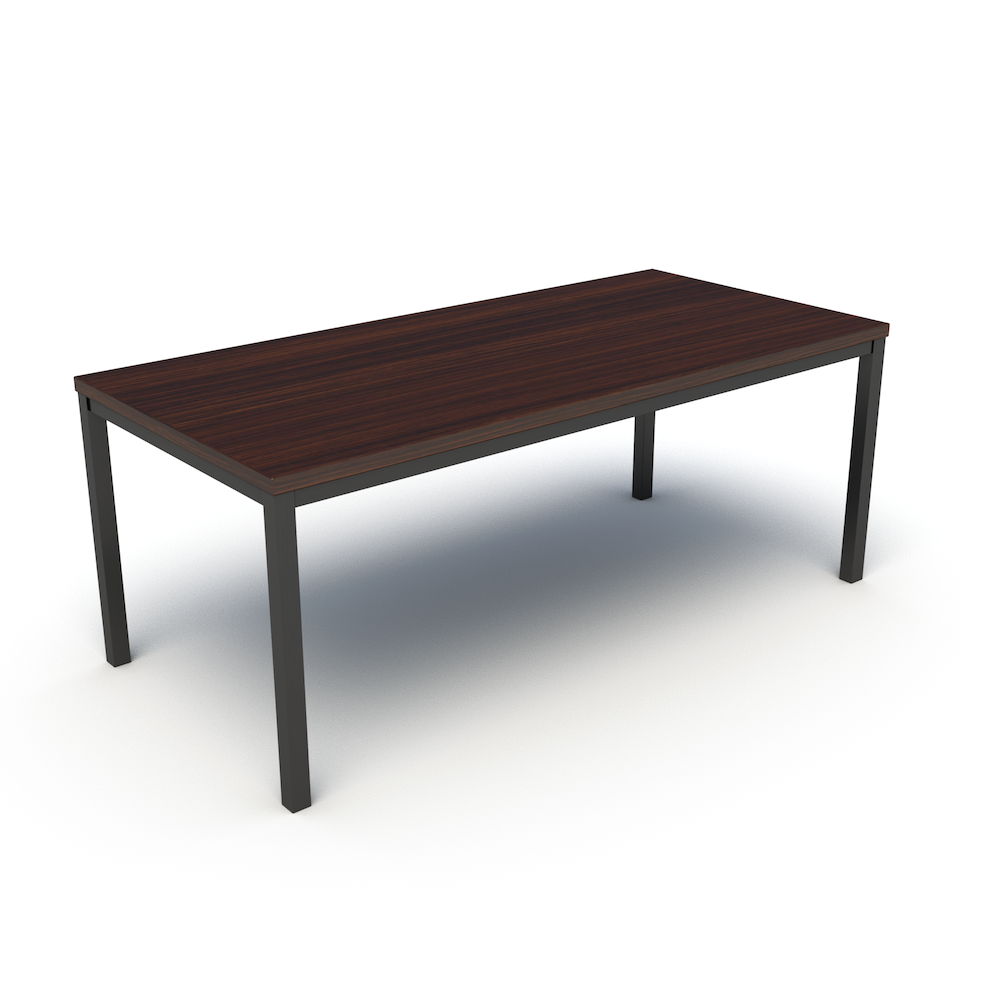Mia Coffee Table in Northwoods with Black Base