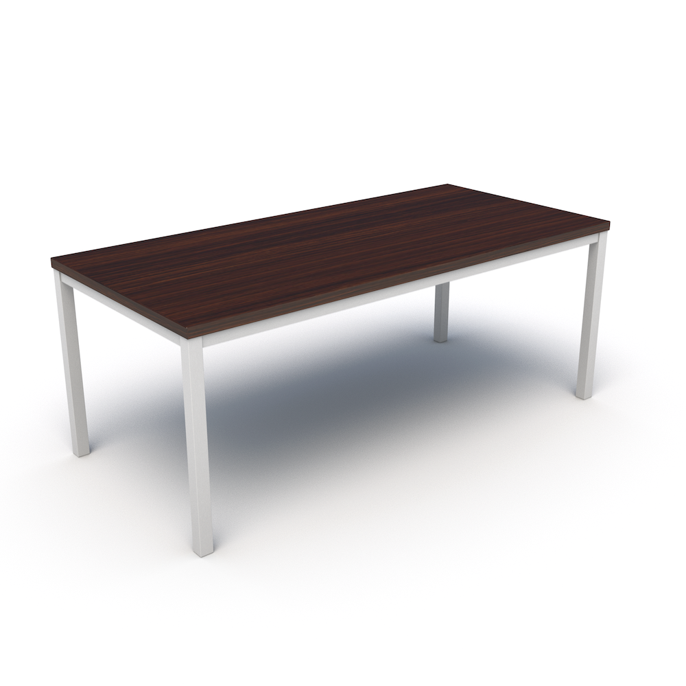 Mia Coffee Table in Northwoods with White Base