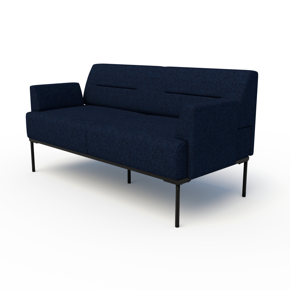 Mia Loveseat in Midnight with Arms